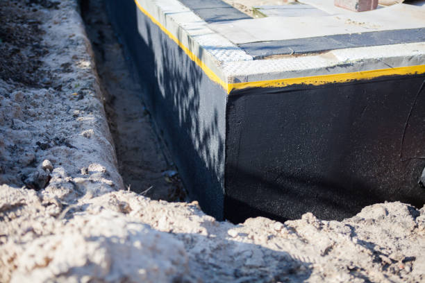 Residential Wet Basement Repair installation at a Van Dyne, WI home by SJ Waterproofing Pros